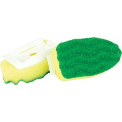Item 601330, Non-scratch scrub surface with easy rinse ripples.