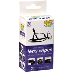 Item 601483, Invisible glass lens and screen wipes. 6 piece display ready tray.