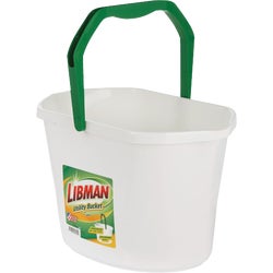 Item 601969, 3.5 gallon/13.25 liter bucket is 16" L. and 10" W.