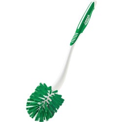 Item 602059, Angled toilet bowl brush to easily reach under the lip of the toilet for a 