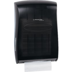 Item 602376, Universal folded hand towel dispenser with a curved and contemporary design