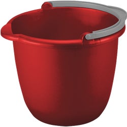 Item 602495, Spout pail features integrated hand-grips in the base and wide spouts for 