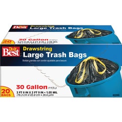Item 602508, Large trash bags are ideal for many cleanup applications.