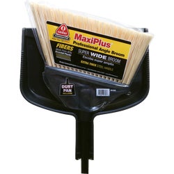 Item 602519, Professional angle broom featuring an extra wide 14 In.