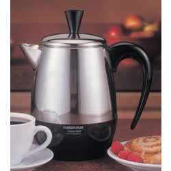 Item 602598, Rediscover the robust aroma and taste of percolated coffee with the 