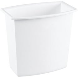 Item 602636, This discrete wastebasket is the perfect option for use next to a desk in 