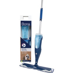 Item 602638, Spray mop combines the safe, no residue Bona hardwood floor cleaner in a 