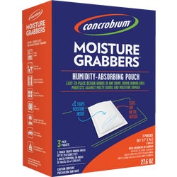 Item 602755, Concrobium Moisture Grabbers are a humidity absorbing product designed to 