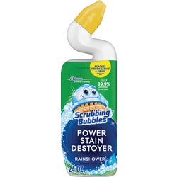 Item 602810, Extra Power toilet bowl cleaner powers through limescale, rust and tough 