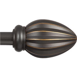 Item 602874, Bailey Fast Fit curtain rod is 5/8 In. Dia.
