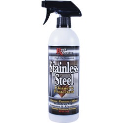 Item 602909, Rock Doctor stainless steel cleaner has a smudge resistant formula that 