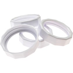 Item 602989, Durable, food-safe plastic canning jar bands create a leak proof and 