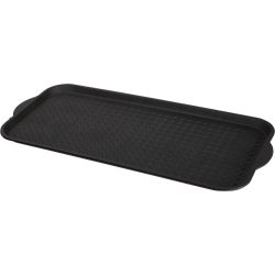 Item 603018, Extra large black boot tray is made of strong and sturdy recycled plastic 
