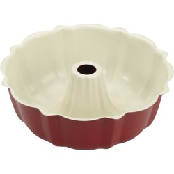 Item 603158, Aluminum cake pan has grooves on the bottom to make an elegant ribbed 
