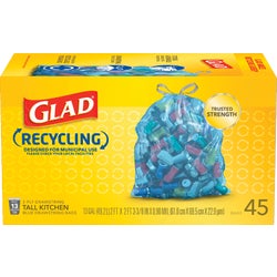 Item 603177, If your local recycling program calls for blue bags, Glad has you covered.