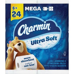 Item 603200, New Ultra Soft Charmin is softer and 2X more absorbent so you can use less