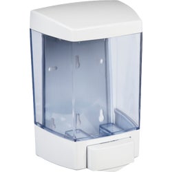 Item 603357, ADA (Americans With Disabilities Act) compliant push-bar soap dispenser.