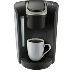 Item 603367, K-Select single coffee maker combines sleek design and simple button 