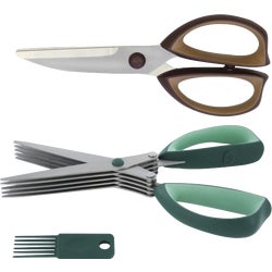 Item 603557, 2-piece kitchen and herb shear set consists of: (1) 3 In.