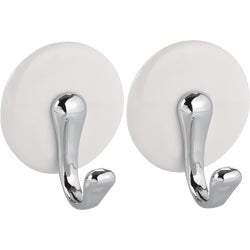 Item 603724, York medium ceramic hook with chrome accents attach easily to your wall and