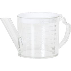 Item 604395, 2-cup capacity container measures and strains.