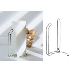 Item 606268, Aria paper towel holder with wire design and bright chrome finish.