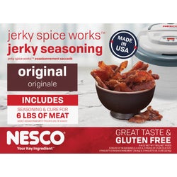 Item 607320, Delight family, outdoor enthusiasts or hunters with Nesco Jerky Spice Works