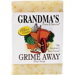 Item 607524, Grandma's Grime Away soap is mild, with olive, palm, and coconut oils.