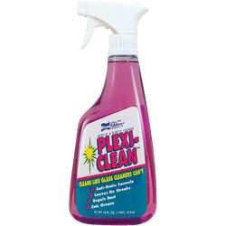Item 607622, Plexi-Clean acrylic and plastic cleaner is a special anti-static formula 
