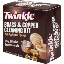 Item 610547, Twinkle brass and copper cleaner is a nonscratch formula that easily and 