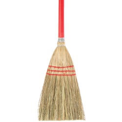 Item 611131, Lobby Corn Broom with 30 In. wooden handle. 9 In. bristle length.