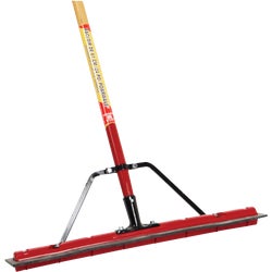 Item 611948, 24 In. heavy-duty floor squeegee with brace. Double edged rubber blade.