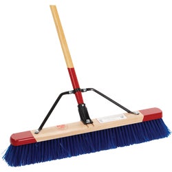 Item 612022, 24 In. rough sweep heavy-duty brace push broom. 1-1/8 In. dia. x 60 In. L.