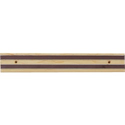 Item 612055, Made of hardwood with 2 magnet strips to ensure safe storage of cutlery.