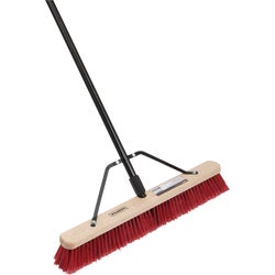 Item 612170, 24 In. Assembled all-purpose dry debris push broom with  a 15/16 In.