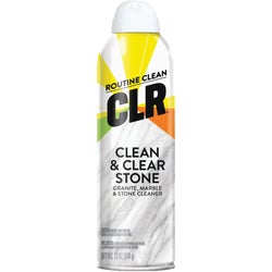 Item 612235, Aerosol CLR stone cleaner for use with granite, marble, stone Corian, tile