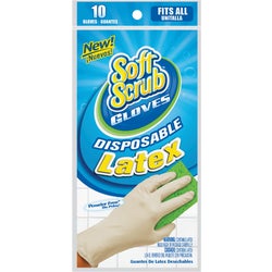 Item 613474, Latex disposable gloves. One sizs fits all.