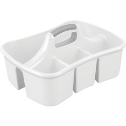 Item 614491, Sterilite divided Ultra Caddy. Features 4 divided compartments.
