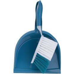 Item 615269, Counter duster with soft blue and white bristles is great for work benches 