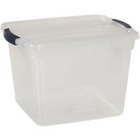 RMCC300014 Rubbermaid Clever Store Latching Lid Storage Tote