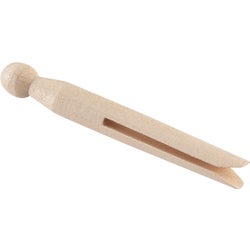 Item 616435, These are the kind of classic round wooden clothespins a granny would use.