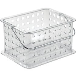 Item 616804, Sort all your bathroom supplies in order using this stackable basket.