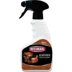 Item 617903, Leather cleaner trigger cleans, moisturizes, and conditions finished 