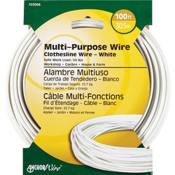 Item 618317, 1 thin fiber wrapped wire with plastic wire coating.