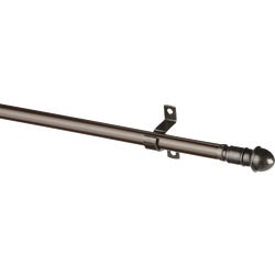 Item 618632, 7/16 In. diameter cafe rod has a bracket clearance of 1 In.