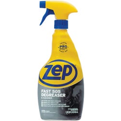 Item 618825, Zep Fast 505 cleaner and degreaser penetrates to remove soils without 