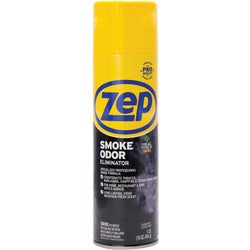 Item 619129, Zep Smoke Odor Eliminator is especially effective on deep, set in smoke 