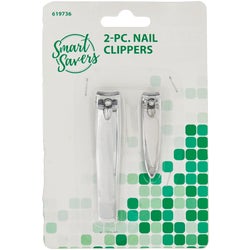 Item 619736, Smart Savers nail clipper. 1 large and 1 small nail clipper per pack.