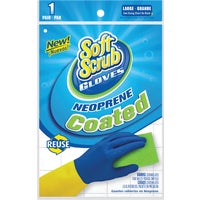 12683-26 Soft Scrub Neoprene Coated Latex Rubber Glove