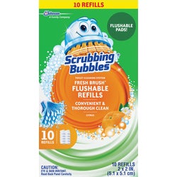 Item 620227, Fresh Brush flushable wipes for a convenient and thorough clean. 2 In.
